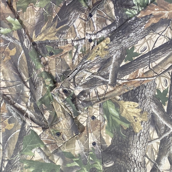 Ranger XL Camouflage Button-Up Shirt Long Sleeve 100% Cotton Hunting Outdoor - Picture 12 of 13